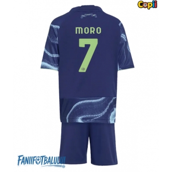 Ajax Raul Moro #7 Echipament de Fotbal Replică 2025-26 Copii Deplasare (+ Șorturi)